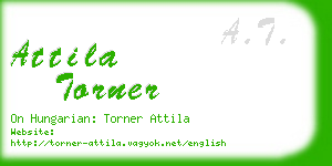 attila torner business card